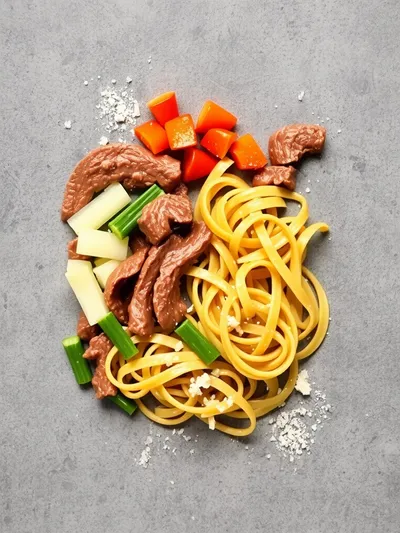 Philly Cheese Steak Pasta – Easy Family Dinner - ingredients preparation