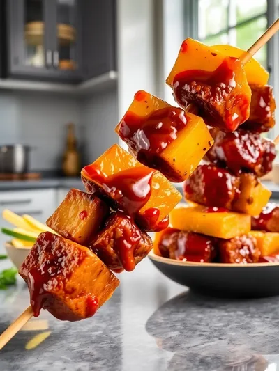Irresistible Pineapple BBQ Beef Skewers