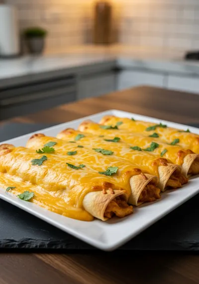 Queso Chicken Enchiladas – Quick Weeknight Meal