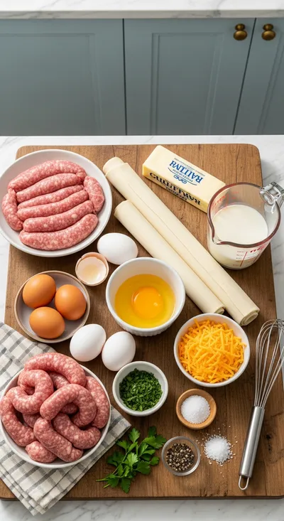 Sausage Egg Breakfast Rolls – Quick & Delicious - cooking process