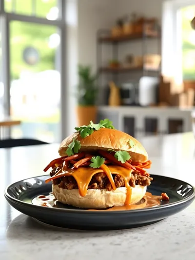 Slow Cooker Cowboy Sandwiches - ready to serve