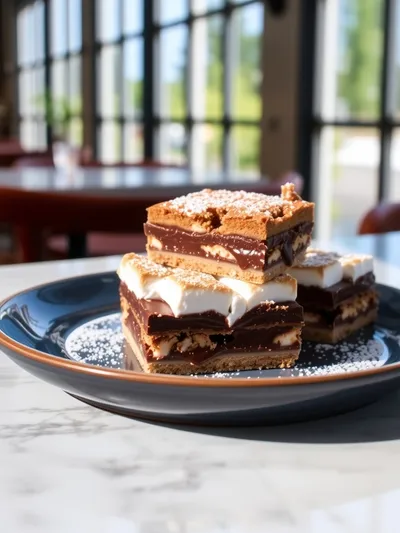 S'mores Cookie Bars - cooking process