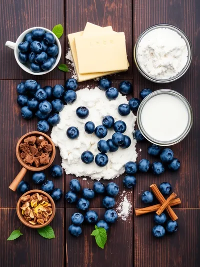 Southern Blueberry Cobbler – Easy Summer Dessert - ingredients preparation