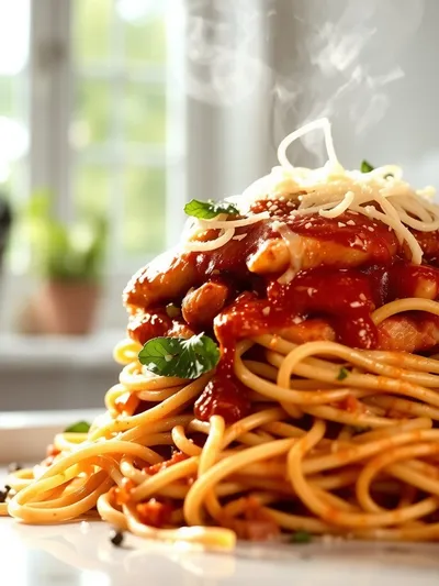 Spicy Southern Chicken Spaghetti Casserole