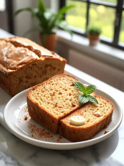 Sugar Free Banana Bread - ready to serve