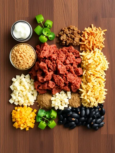 Taco Crock-Pot Hashbrown Casserole - ingredients preparation