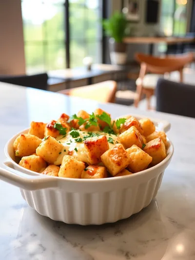 Simple Tater Tot Casserole – Easy Comfort Food - cooking process