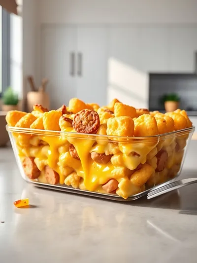 Tater Tot Sausage Breakfast Casserole
