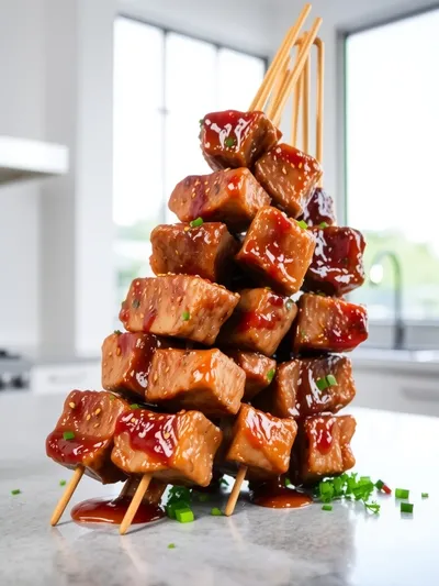 Teriyaki Sesame Beef Skewers
