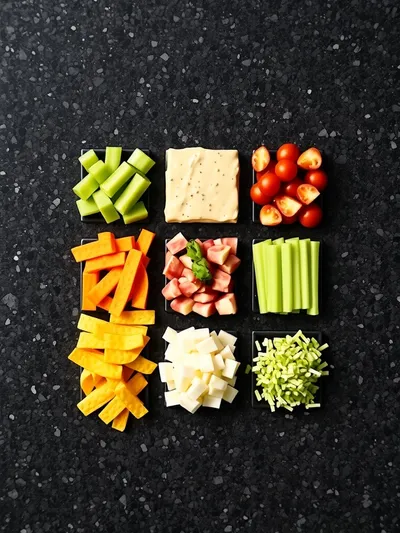 Texas Trash Dip – Gooey Cheesy Party Favorite - ingredients preparation