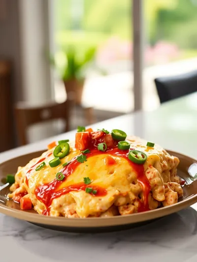 Texas Trash Dip – Gooey Cheesy Party Favorite - ready to serve