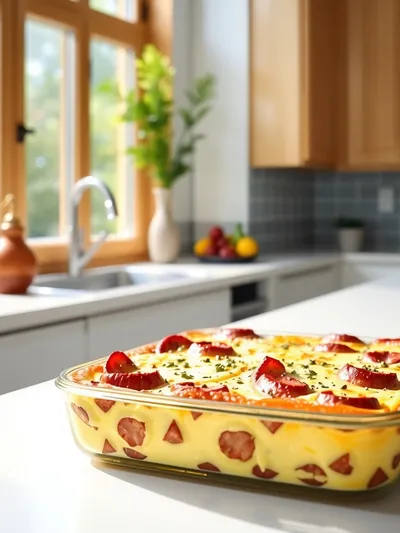 Easy Turkey Sausage and Egg Casserole