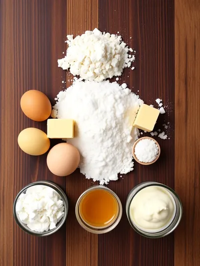 Vintage Buttercream Graduation Cake - ingredients preparation