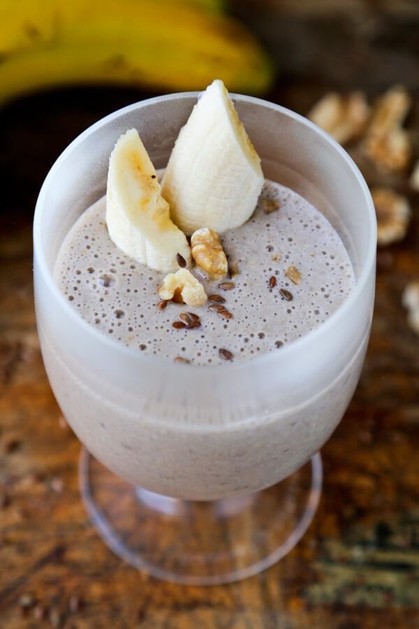 Make A Healthy Banana and Flax Seed Smoothie