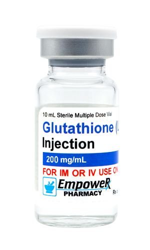 Skin lightening with glutathione injections