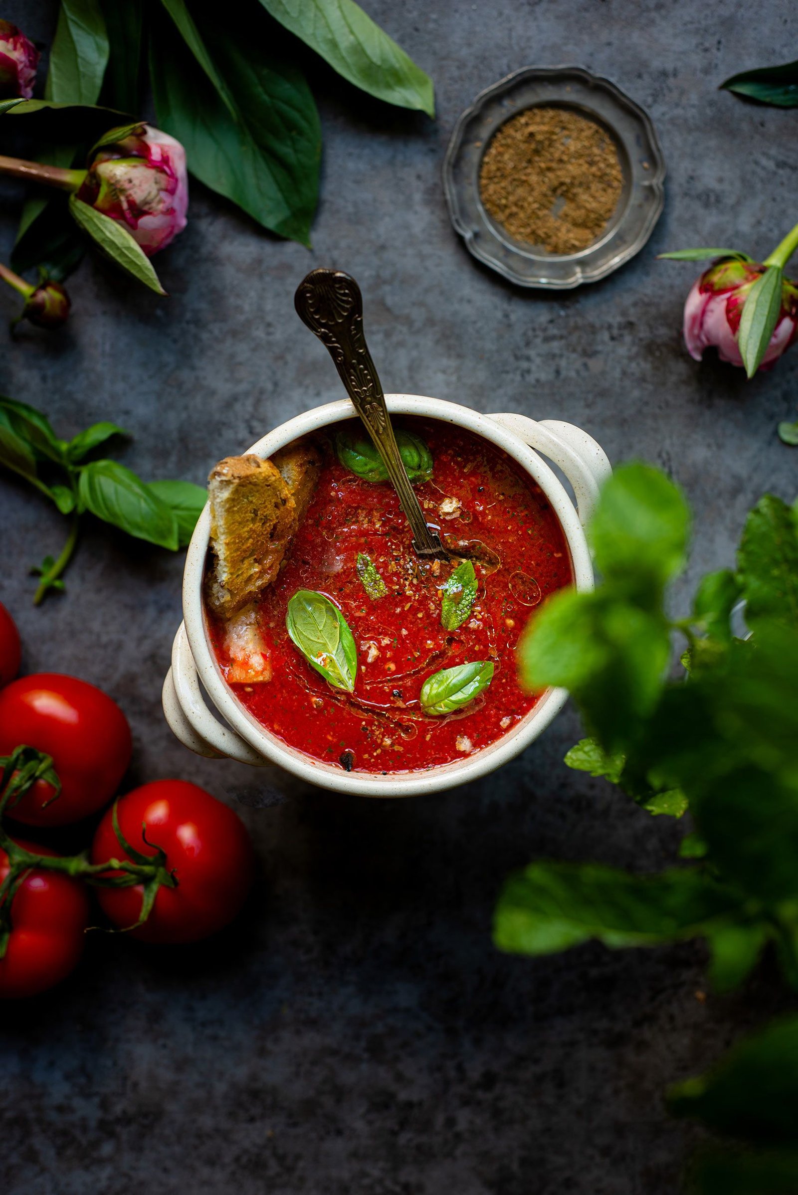 Spicy gazpacho soup recipe