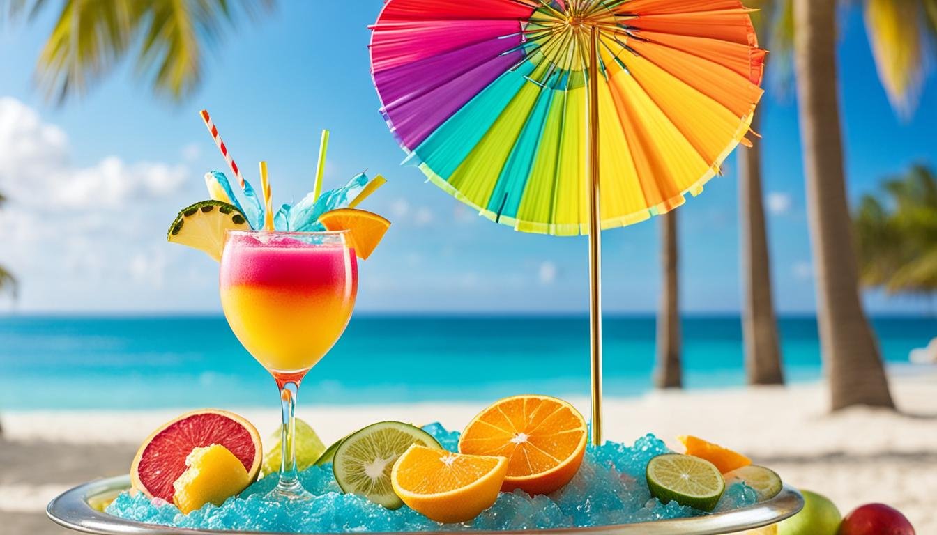 Tropical Rainbow Delight Cocktail