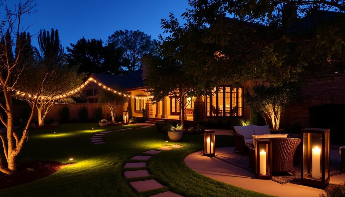 outdoor lighting installation